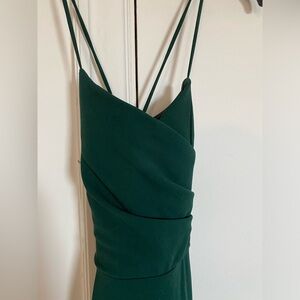 WINDSOR Long Formal Dress in Emerald Green, XS